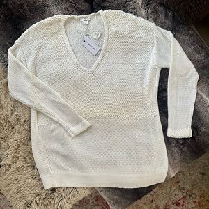 Helmut Lang white cotton sweater